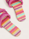 Bohemian Bliss: Multicolor Woven Straw Tassel Sandals
