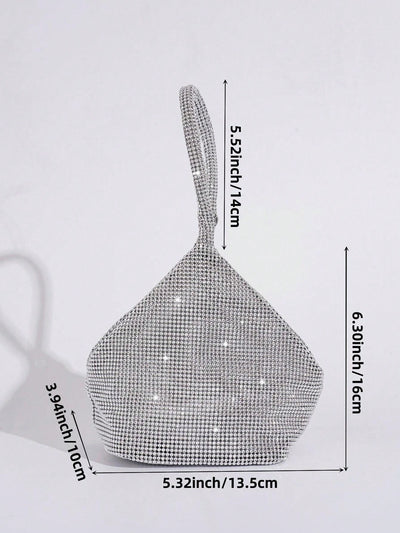 Geometric Glamour Mini Diamond Evening Bag for Party Essentials