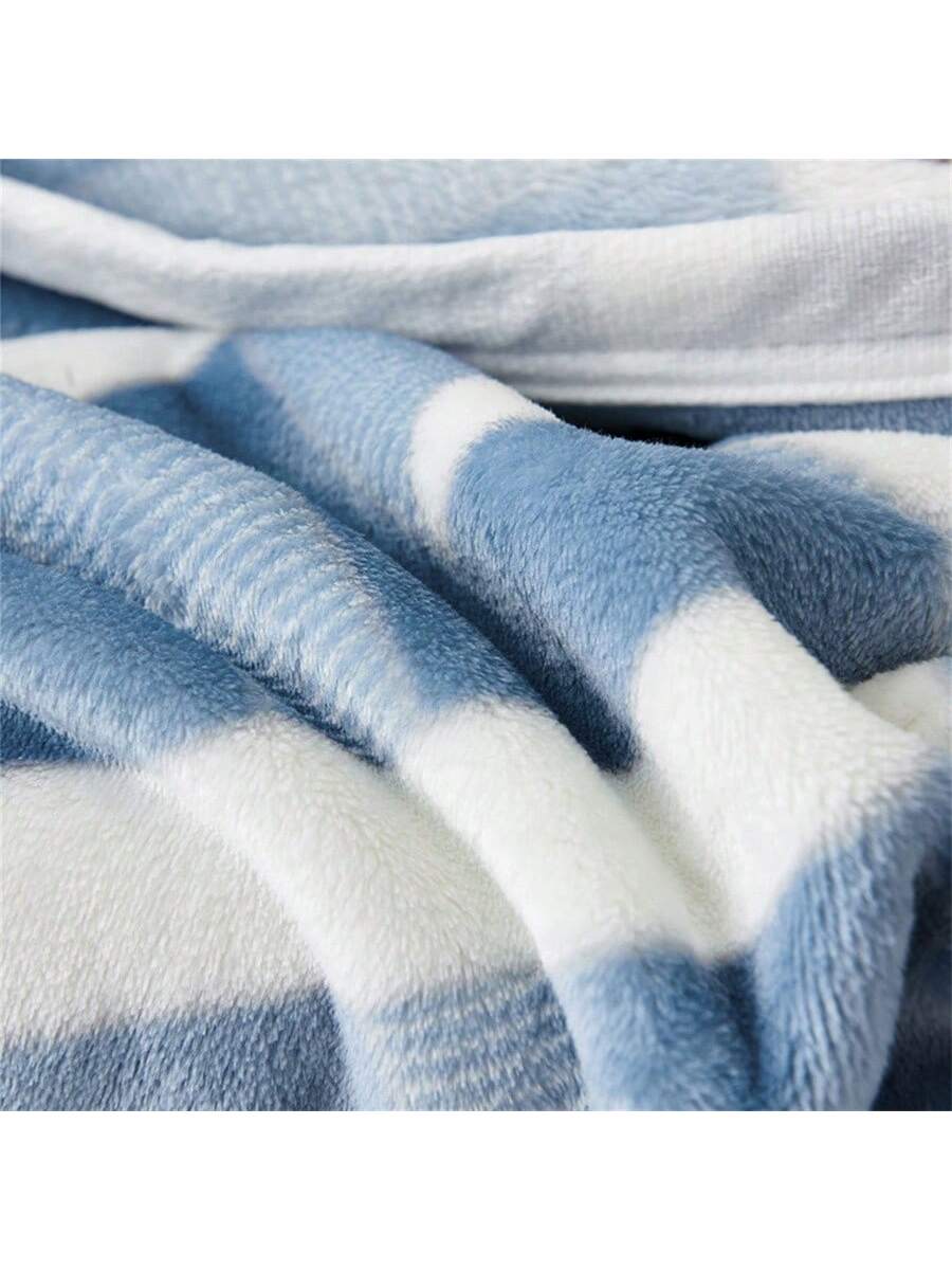 Cozy Cloud Mink Blanket: The Perfect Dorm and Home Companion in Blue Pastoral Style