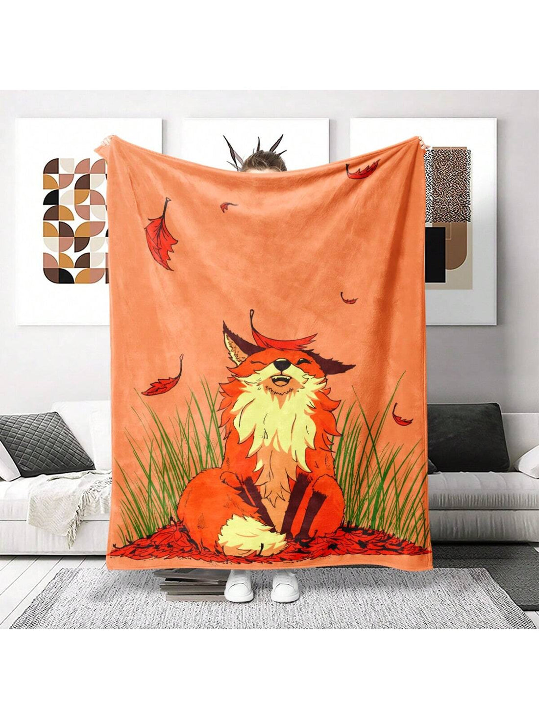 The Cozy Cartoon Fox Coral Fleece Throw <a href="https://canaryhouze.com/collections/blanket?sort_by=created-descending" target="_blank" rel="noopener">Blanket</a> is the perfect addition to any home or bedroom. Its soft and warm coral fleece material will keep you cozy and comfortable, while the charming cartoon fox design adds a touch of personality to your décor. This blanket makes for a thoughtful and practical gift for anyone in need of a little warmth and comfort.
