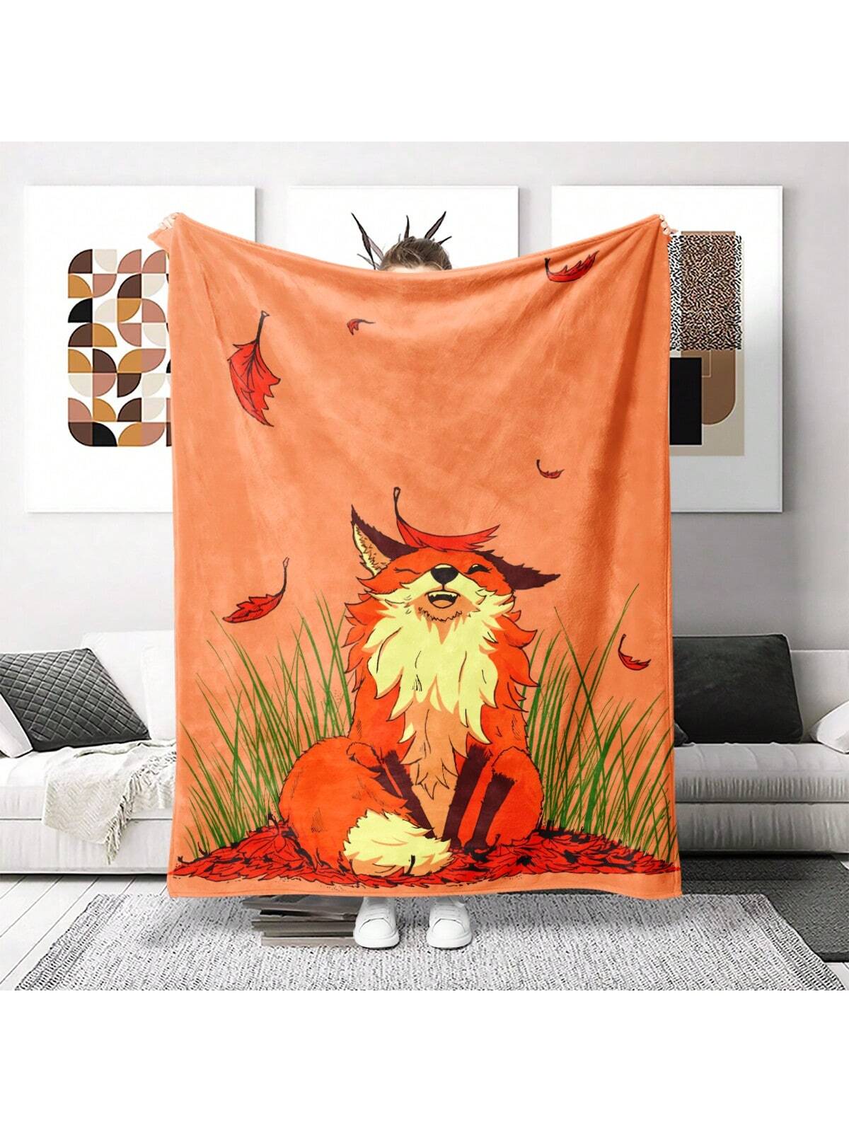 The Cozy Cartoon Fox Coral Fleece Throw <a href="https://canaryhouze.com/collections/blanket?sort_by=created-descending" target="_blank" rel="noopener">Blanket</a> is the perfect addition to any home or bedroom. Its soft and warm coral fleece material will keep you cozy and comfortable, while the charming cartoon fox design adds a touch of personality to your décor. This blanket makes for a thoughtful and practical gift for anyone in need of a little warmth and comfort.
