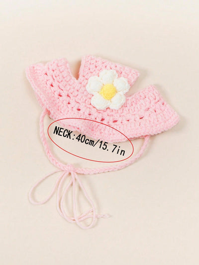 Flower Maid Pet Hat: Knitted, Soft, and Comfortable Costume Headwear