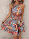 Floral Dream Halter Dress: Embrace the Cowgirl Chic