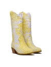 Sequin Sparkle Denim Cowboy Boots: The Perfect Western Boots for Your Country Wedding