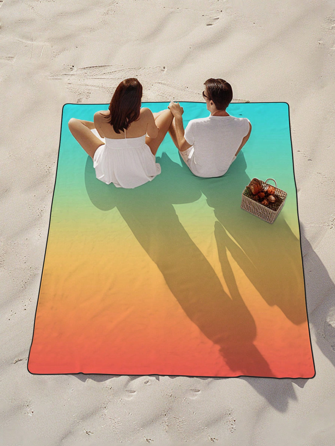 Stay warm, dry, and fashionable on the beach with our Large Gradient Waterproof <a href="https://canaryhouze.com/collections/towels?sort_by=created-descending" target="_blank" rel="noopener">Beach Blanket</a>. Its generous size provides ample space for lounging, while its waterproof material ensures you stay dry in wet conditions. The stylish gradient design is perfect for adding a touch of style to your beach day.