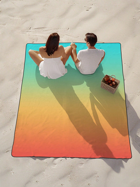 Stay warm, dry, and fashionable on the beach with our Large Gradient Waterproof <a href="https://canaryhouze.com/collections/towels?sort_by=created-descending" target="_blank" rel="noopener">Beach Blanket</a>. Its generous size provides ample space for lounging, while its waterproof material ensures you stay dry in wet conditions. The stylish gradient design is perfect for adding a touch of style to your beach day.