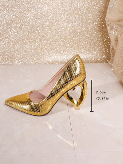 Golden Goddess: Women's Elegant Strappy High Heels for Stylish Parties