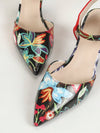 Flower Power Stiletto Sandals: Embrace Color Block Chic
