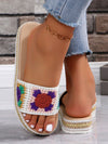 2024 Trendy Knitted Platform Sandals: Elevate Your Style with Wedge Heels and Thick Soles