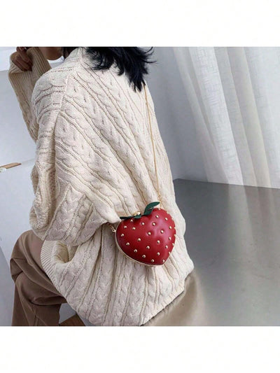 Indulge in the sweet love of fashion with our Sweet Strawberry Love crossbody bag. This heart-shaped bag features a trendy chain shoulder strap, making it the perfect accessory for a romantic date. Express your love in style with this perfect gift.