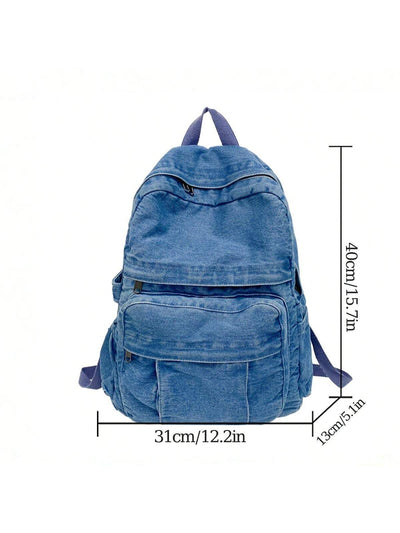 Chic and Functional: Women's Canvas Backpack with Double Shoulder Straps