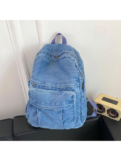 This chic and functional canvas backpack for women is designed with double shoulder straps for added comfort and support. Made with high-quality materials, it is perfect for everyday use and can easily carry all your essentials. Stay stylish and organized with this must-have backpack.