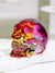 Spectral Splendor: Vibrant Crystal Carved Skull Home Decoration
