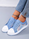 Comfortable Lace-Up Blue Sneakers: Ideal for Casual Sport Activities