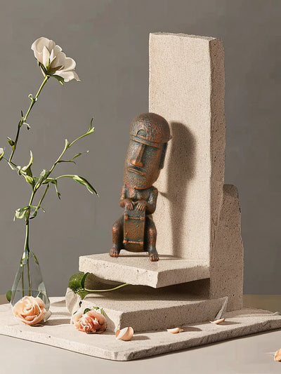 Dazzling Abstract Resin Moxa Stone Figure: A Unique Home Decor Gift