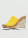 Trendy Contrast Color Wedge Sandals: Your Summer Staple