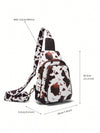 Moo-tiful Multilayer Cow Print Chest Bag for Women