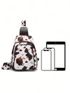 Moo-tiful Multilayer Cow Print Chest Bag for Women