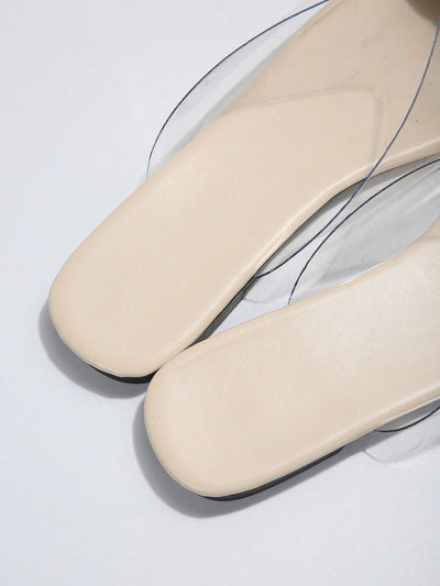 Clear as Day Translucent White Slippers: Summer Shoe Must-Have for Women