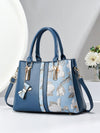 Chic and Stylish: Large Capacity Printed Crossbody Bag with Three Layers of Pockets