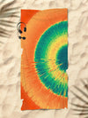 Sunset Dreams Tie-Dye Beach Towel: Lightweight and Versatile for Every Summer Activity