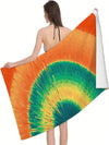 Sunset Dreams Tie-Dye Beach Towel: Lightweight and Versatile for Every Summer Activity