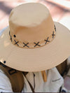 Solid Color Western Cowboy Hiking Hat - Stylish Wide Brim Fisherman Hat for Men and Women