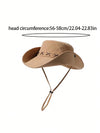 Solid Color Western Cowboy Hiking Hat - Stylish Wide Brim Fisherman Hat for Men and Women