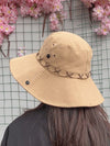 Solid Color Western Cowboy Hiking Hat - Stylish Wide Brim Fisherman Hat for Men and Women