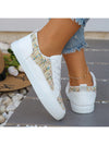 Golden Glitter White Sneakers: Sparkle and Shine in Style