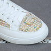 Golden Glitter White Sneakers: Sparkle and Shine in Style