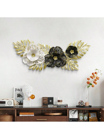 Elevate your home decor with our Luxurious Nordic Metal Flower Wall Hanging. Perfect for your TV wall, living room, or bedroom, this stunning piece adds a touch of elegance and sophistication to any space. Made with high-quality metal, it is both durable and visually appealing.