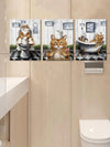 Whimsical Cats Reading Newspaper Canvas Posters - Perfect Wall Art for Any Room!