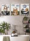 Whimsical Cats Reading Newspaper Canvas Posters - Perfect Wall Art for Any Room!