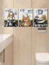 Whimsical Cats Reading Newspaper Canvas Posters - Perfect Wall Art for Any Room!