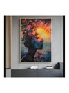 Canvas Poster: Listen to Your Soul - Balanced Heart & Brain Art for Every Room