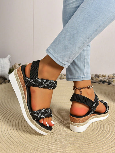 Elevate Your Style with Women's Thick Bottom Platform Wedge Heel Sandals