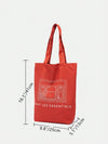 Summer Essential: Personalized Solid Color British Style Canvas Tote Bag for Men