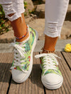 Cartoon Printed Sneakers for European and American Women