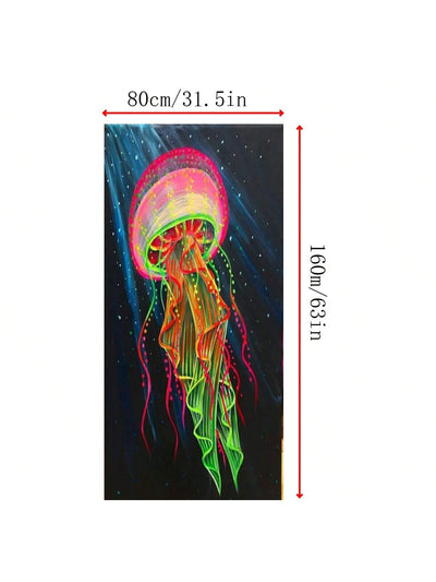 Jellyfish Paradise: Oversized Beach Towel - Lightweight, Windproof, and Quick-Drying