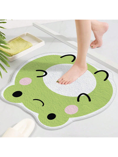 Friendly Frog Non-Slip Mat: Soft, Comfortable, and Easy to Clean for Bathroom, Door, or Shower