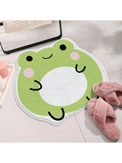 Friendly Frog Non-Slip Mat: Soft, Comfortable, and Easy to Clean for Bathroom, Door, or Shower