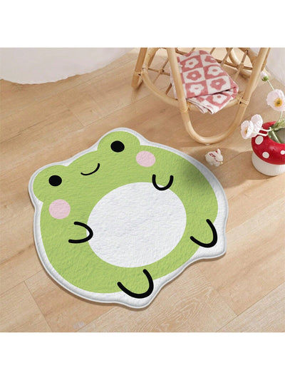 Friendly Frog Non-Slip Mat: Soft, Comfortable, and Easy to Clean for Bathroom, Door, or Shower