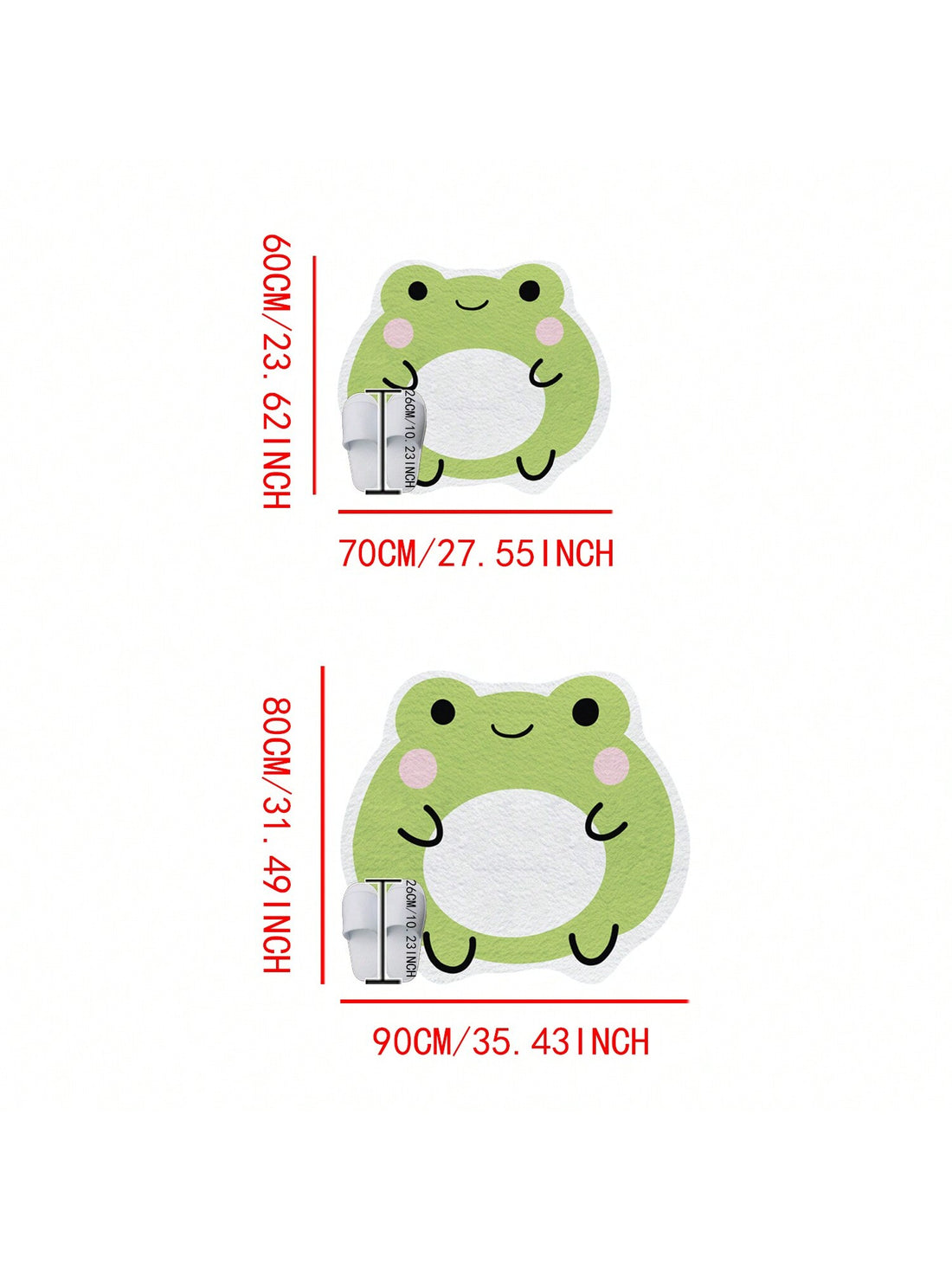 Friendly Frog Non-Slip Mat: Soft, Comfortable, and Easy to Clean for Bathroom, Door, or Shower