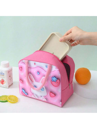 Adorable Cartoon Animal Waterproof Lunch Box Bag for Kids - Insulated and Portable