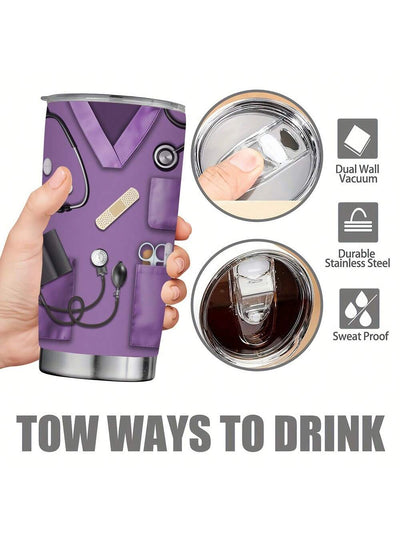 Stainless Steel Nurse Practitioner Travel Tumbler: The Perfect Appreciation Gift for Nursing School Graduates and Nurses Week Gifts