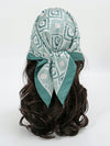 Chic and Versatile: Simple Printed Small Square Scarf for Women