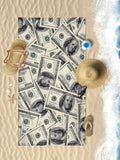 Introducing the Dollar Pattern Printed Beach Towel - the essential travel companion for all your outdoor activities! Made with high-quality materials and featuring a unique dollar pattern design, this towel is perfect for swimming, camping, and yoga. Stay dry and stylish on all your adventures with this must-have accessory.