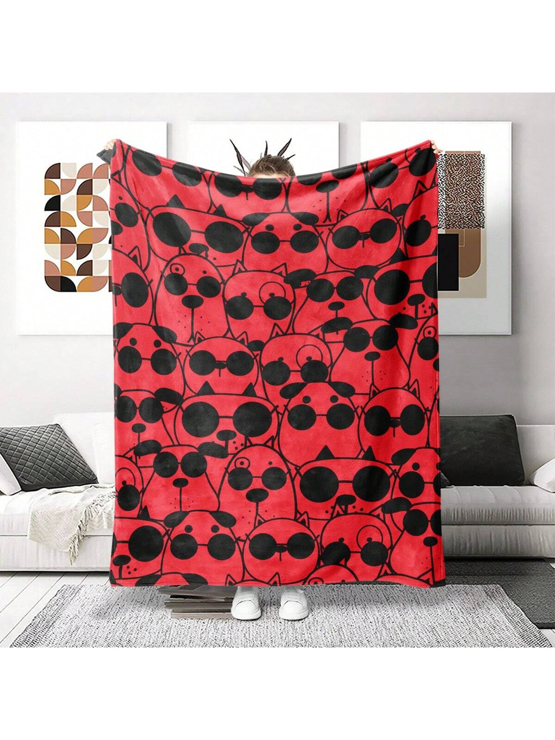 This Cozy Cartoon Animal Print Flannel Blanket is <a href="https://canaryhouze.com/collections/blanket?sort_by=created-descending" target="_blank" rel="noopener">the perfect gift</a> for daily use. Made with soft flannel material, it provides warmth and comfort while showcasing a fun and playful cartoon animal print. This blanket is great for snuggling up on the couch, taking to a picnic, or using as a decorative throw.