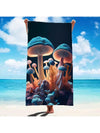 Pretty in Pink: Oversized Mushroom Beach Towel - Lightweight, Windproof, Quick-Drying